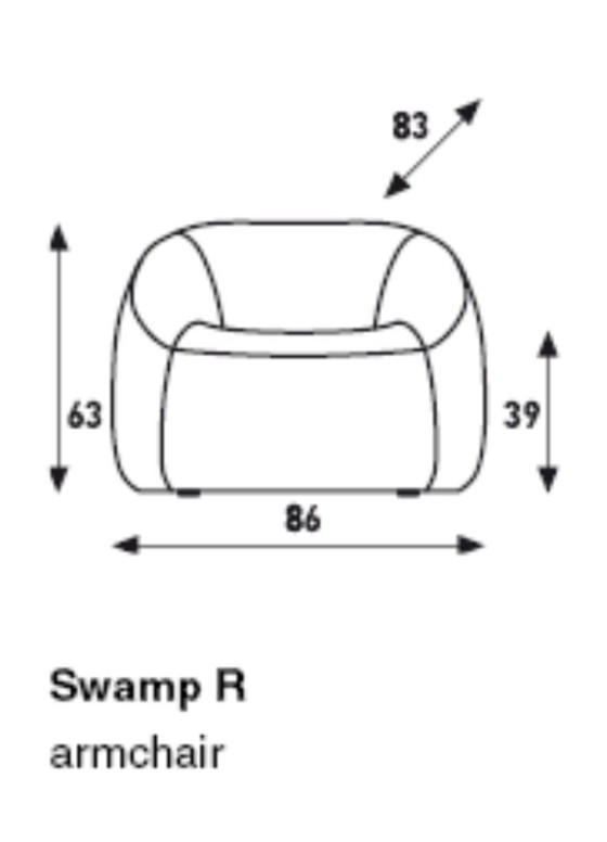 Image 1 of 2 x Artifort Swamp R armchairs 