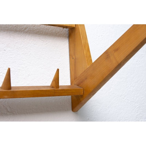 Image 1 of Vintage wall shelf in beech wood by Krásná Jizba, Czechoslovakia 1960