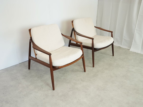 Image 1 of 2 fauteuils Hartmut Lohmeyer pour Wilkhahn, design Mid Century