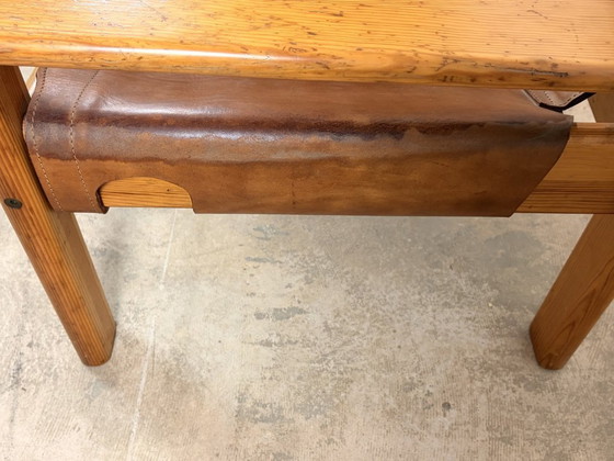 Image 1 of Natura fauteuils van grenenhout en leer, ontworpen door Karin Mobring voor Ikea, jaren 70, set van 2.