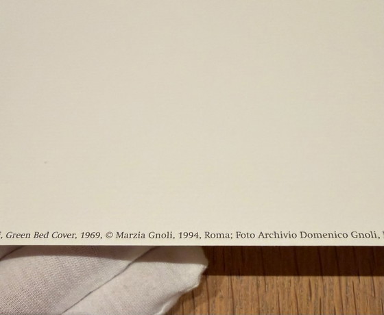 Image 1 of Domenico Gnoli (1933-1970), Green Bed Cover, 1969, copyright Marzia Gnoli, 1994, Printed in the Netherlands
