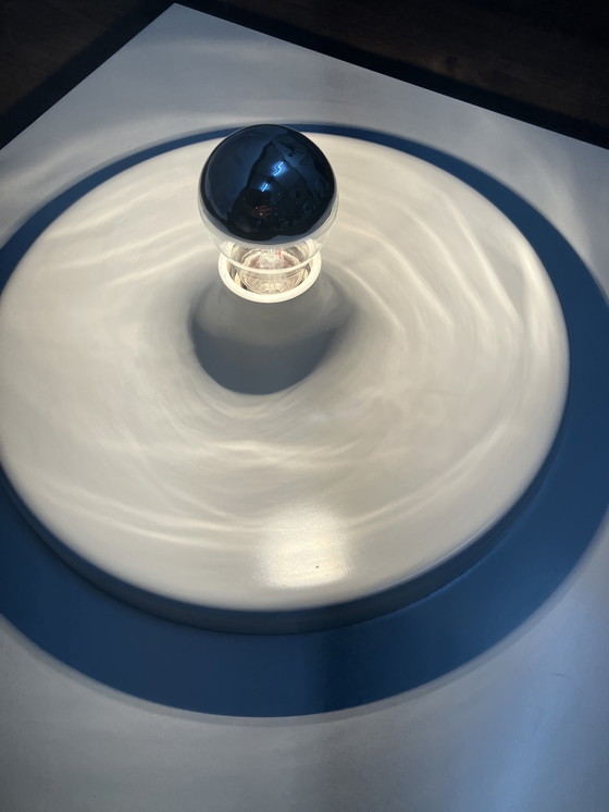 Image 1 of Vintage zeldzaam wit wandlamppaneel, Duitsland, jaren 80