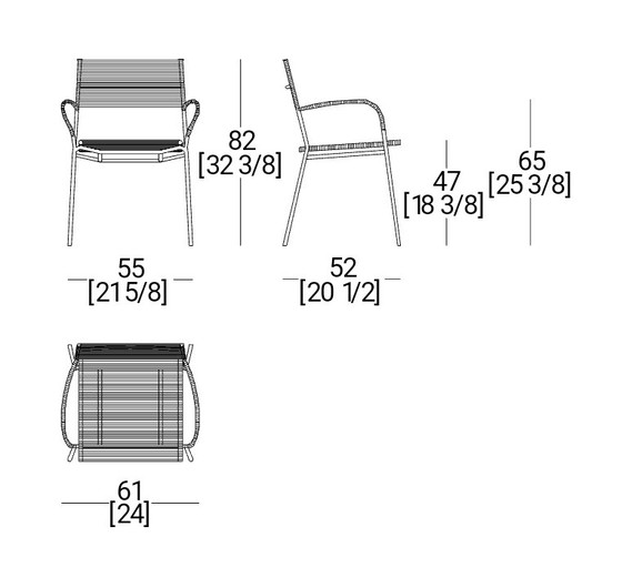 Image 1 of 6x BONACINA Miss B Design Stühle 1990er Jahre
