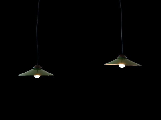 Industriale – Smalto – Lampade a sospensione – Vintage