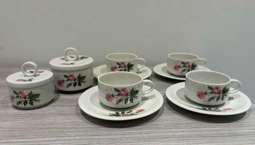 Villeroy & Boch Septfontaines – Vintage Kaffee- und Teeservice mit Rosenmotiv (6-teilig)