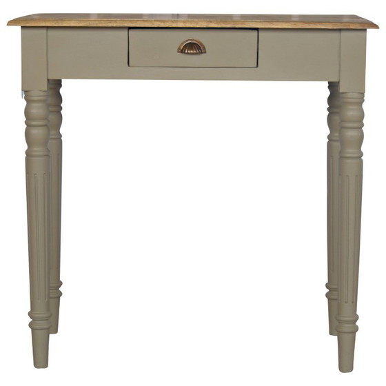 Elegante scrivania dipinta a mano in legno massello di mango – Artisan, Scrivanie (photo 2 of 10)
