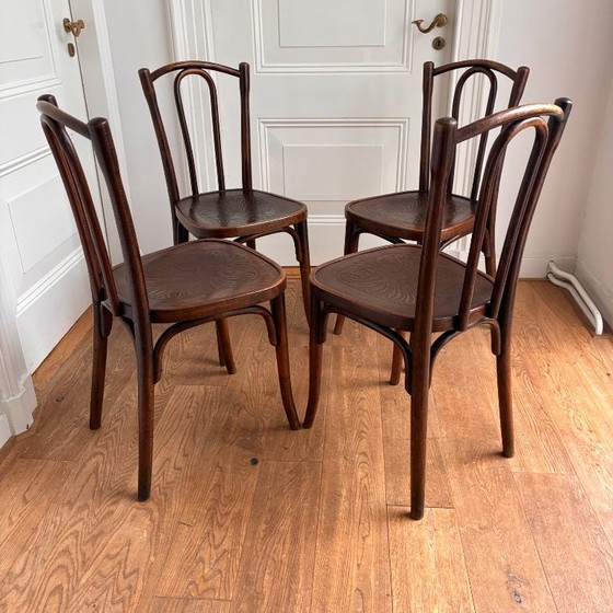 4x J Kohn Thonet style Dining chairs – Jacob & Josef Kohn, Wood (photo 2 of 11)