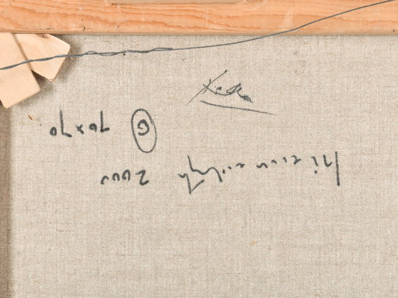 Image 1 of Helen Nieuwendijk (1946) - Anderzijds - 2000 - Acrylic on canvas - 73 x 73 cm