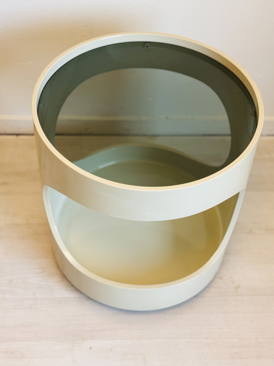 Image 1 of Vintage space age side table ‘LUNA’ – Opal Möbel, jaren ’60