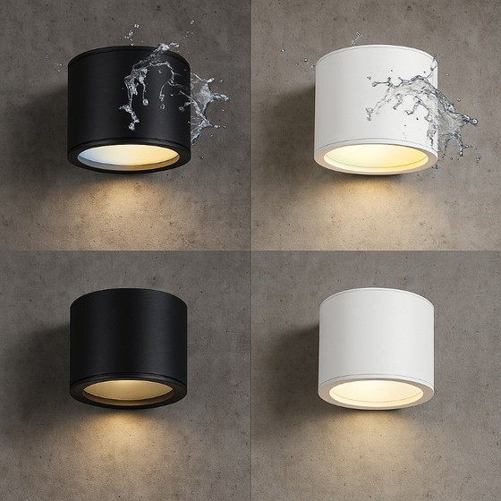 Image 1 of Plafonnier LED noir étanche - OCULUS