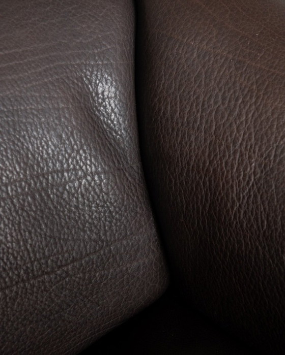 Image 1 of Canapé deux places vintage DS-47 de De Sede, canapé en cuir à encolure épaisse, assise extensible, années 1970