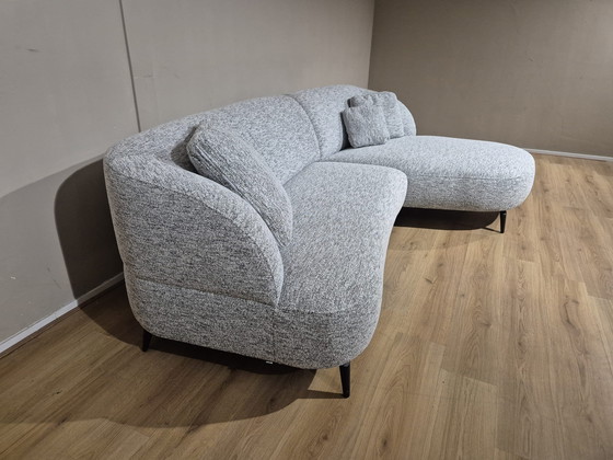 Image 1 of Montel Snake - Corner sofa - Gray - Black - Fabric - New