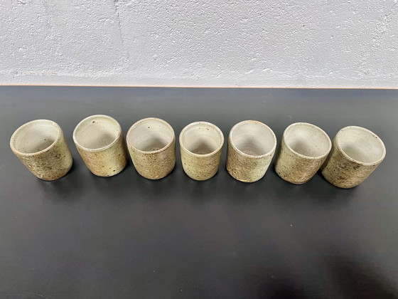 Image 1 of Pyrité steengoed servies, La Borne, 1970