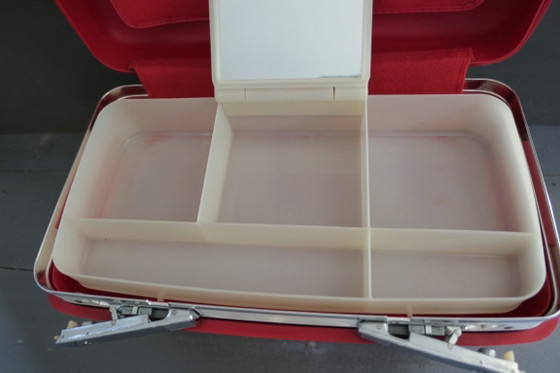 Vintage Samsonite Beauty Case Hardcover Red – Travel bags, Metal, Plastic (photo 7 of 10)
