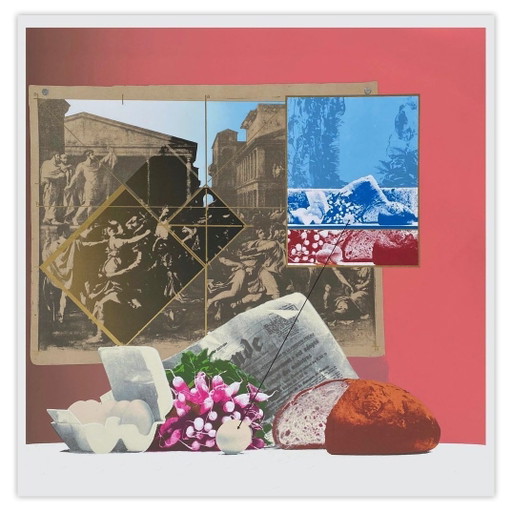 Herman Braun-Vega Screenprint L'Enlèvement Des Sabines D'Après Poussin 1974 – lithos zeefdrukken, Paper