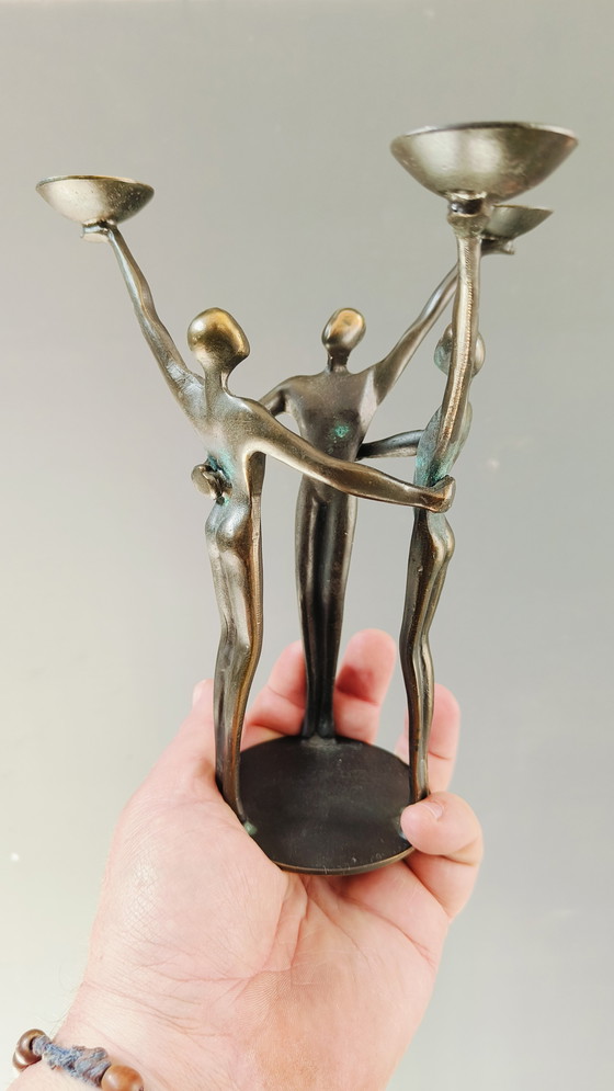 Image 1 of Corry van Ammerlaan Niekerk Statua in bronzo "Spirito di squadra"