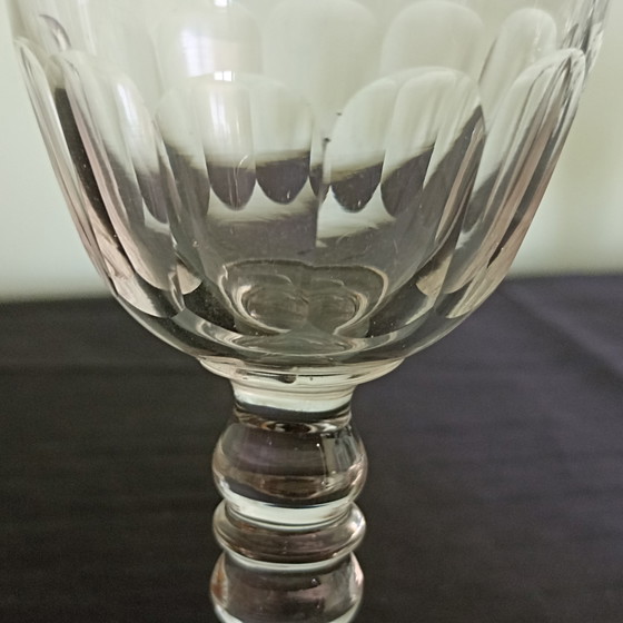 Image 1 of Magnífico juego de vasos antiguos de uranio – Soplados a mano – ca. 1900