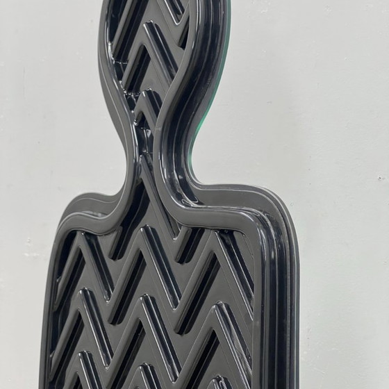 Acerbis "Narciso" Postmodern Silhouette Standing Floor Mirror 1980s – Stone (photo 14 of 14)