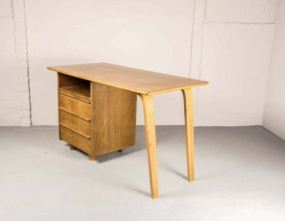 Image 1 of Cees Braakman Mid-Century Dutch Design EE02 Oak Desk for Pastoe. The Netherlands, 1950s.