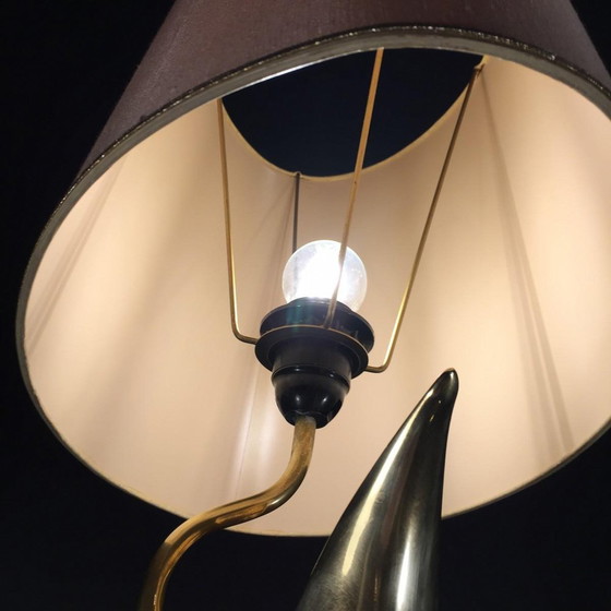 Modernist Sculptural Table Lamp, 1960 – Bronze, Metal, Design (photo 14 of 17)