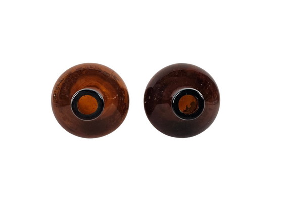 Image 1 of Glass Factory Leerdam - Liberation bottles (2) - Woldring and Idema wine bottles - glass - 1955