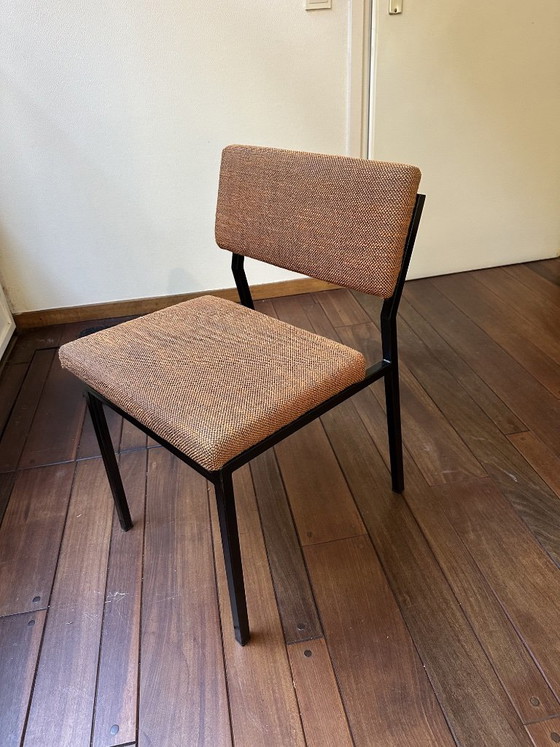 Set of 4 Vintage Design Martin Visser Dining chairs - 1960s, Spectrum, Metal, Textile, Black (photo 15 of 15)