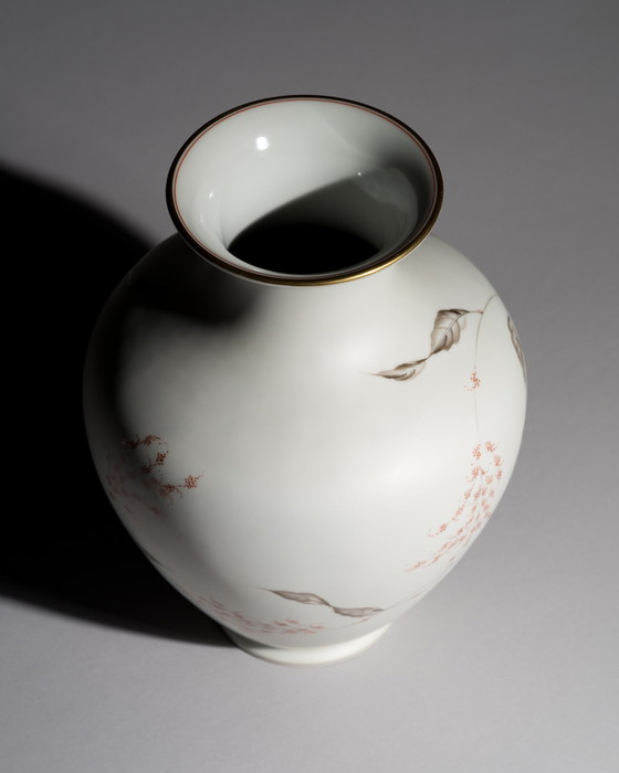 Image 1 of Rosenthal Fritz von Stockmayer Vase Duo Seidenglasur Handbemalt Signatur 2WW