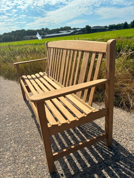 Panchina da giardino inglese in teak di Lister (1883) 160 cm - come nuova - – Panche da giardino, Wood (photo 5 of 7)