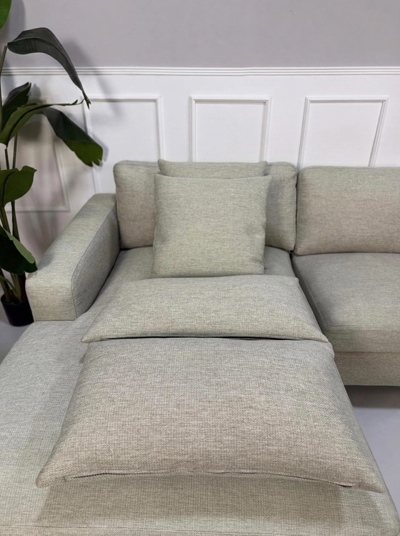 Image 1 of Bolia Scandinavia Sofa Daune Stoff Grau 3-Sitzer Ottomane
