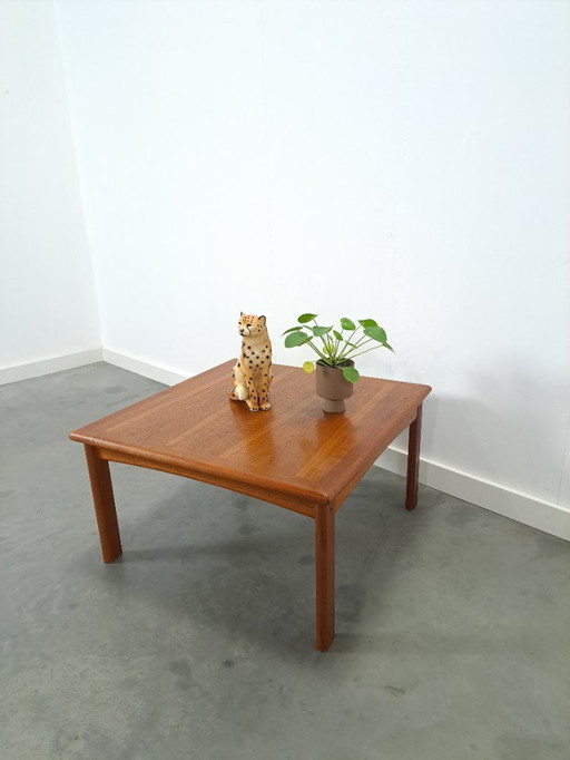 Tavolino da caffè quadrato danese Glostrup in teak, n. 4