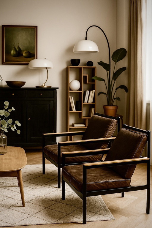 Heerenhuis Cargo Stuhl Leinen Sessel mit Armlehne