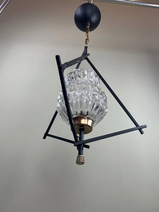 Lampada a sospensione Art Déco – Lampade a sospensione, Metal, Glass, Art Deco (photo 2 of 13)