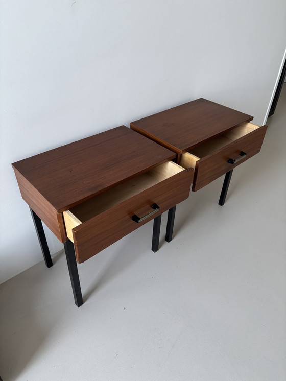 Image 1 of Set di due comodini vintage in teak