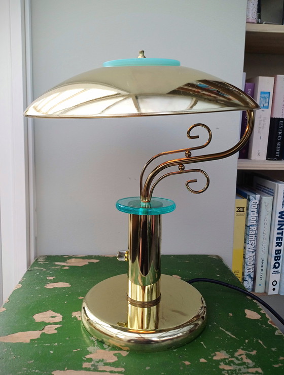 Image 1 of Lampada da banchiere vintage, lampada a fungo