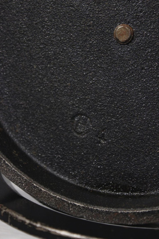 Image 1 of Cendrier Moderniste Sur Pied Métal & Teck Années 60 Design Scandinave Danois