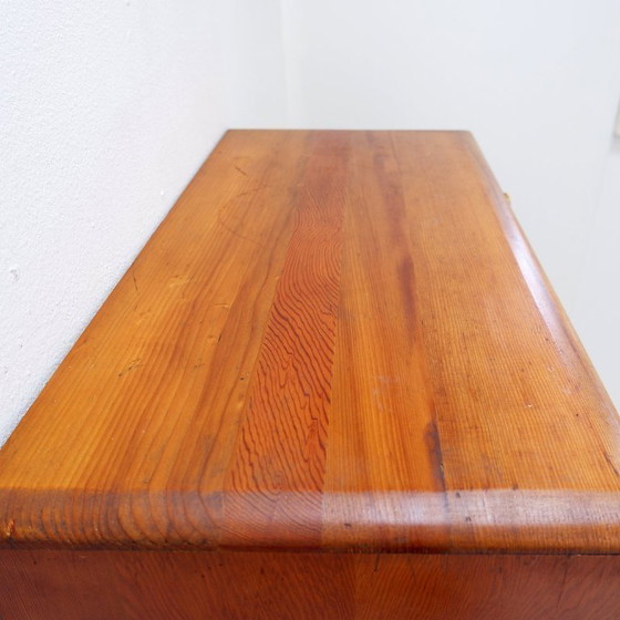 Image 1 of Vintage ladekast met 6 laden van massief grenenhout - jaren 70