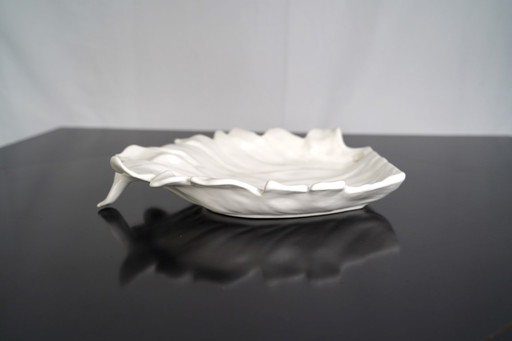 Grande centrotavola in ceramica bianca di Tommaso Barbi, Italia, anni '70