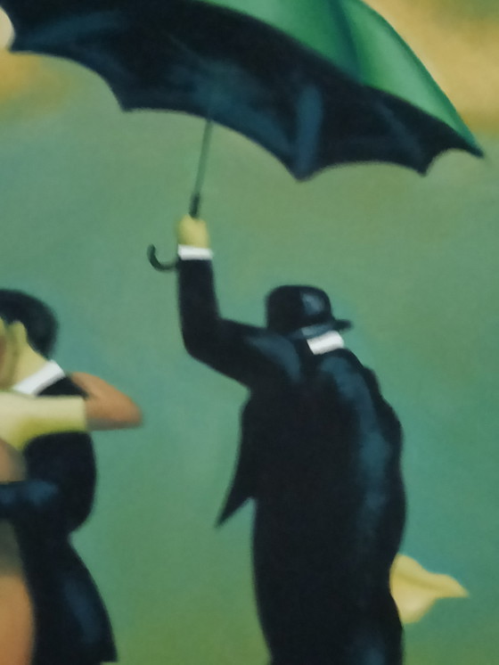 Image 1 of Stylish figurative painting – “Dance in the Wind” – inspired by Jack Vettriano
