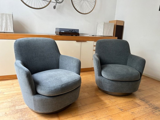 Image 1 of Minotti draaifauteuil set