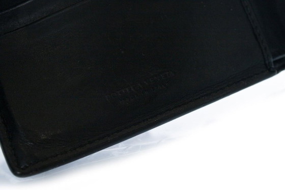 Image 1 of Bottega Veneta, intrecciato leather wallet in black