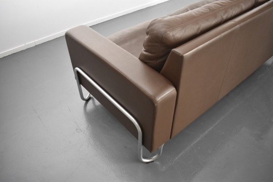 Prachtige Exclusieve Dutch Originals Gispen Design Bank – 3-5 zitsbanken, Leather, Metal (photo 3 of 18)