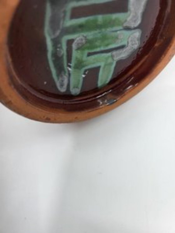 Image 1 of Jarrón de cerámica roja Robert Picault Vallauris Francia Costa Azul 1950