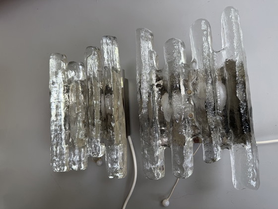 Image 1 of Coppia di lampade da parete Kalmar modello “ice”.
