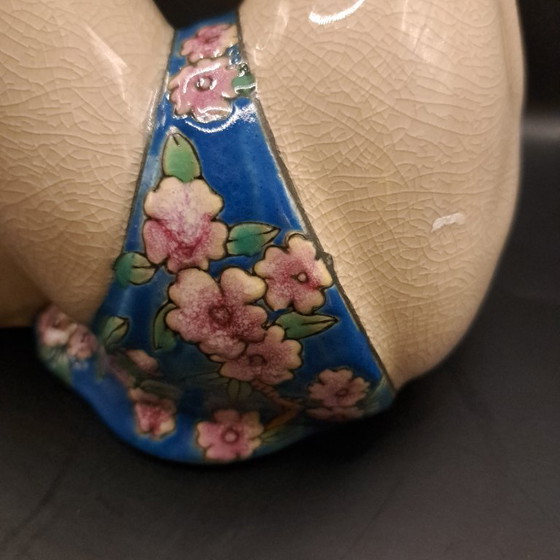 Vintage Art Deco ceramic figurine, Sculpture, Beige, Klassiek (photo 5 of 6)