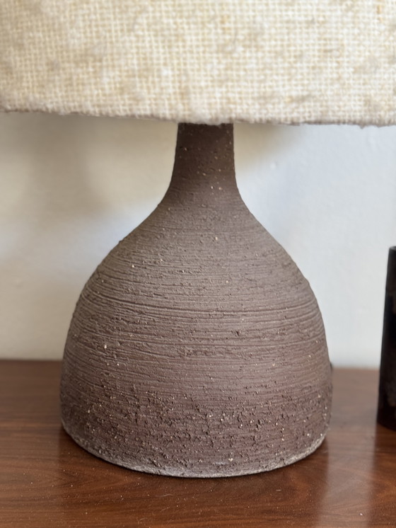 Image 1 of Vintage XL Ceramic Table Lamp Brutalist
