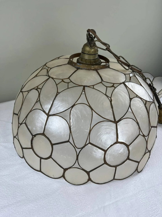 Grande suspension en nacre – Brass, Art Nouveau (photo 4 of 12)