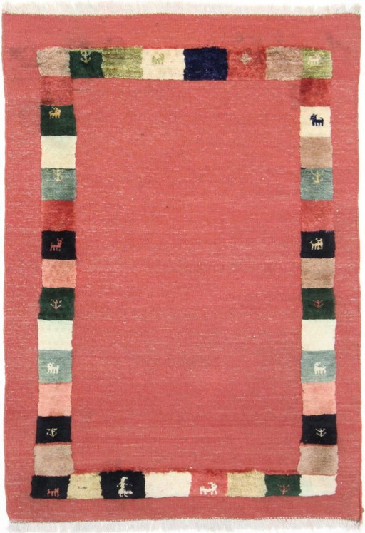 Original Modern Perser Gabbeh,Kelim Woll Teppich 145 x 100 cm Top Zustan