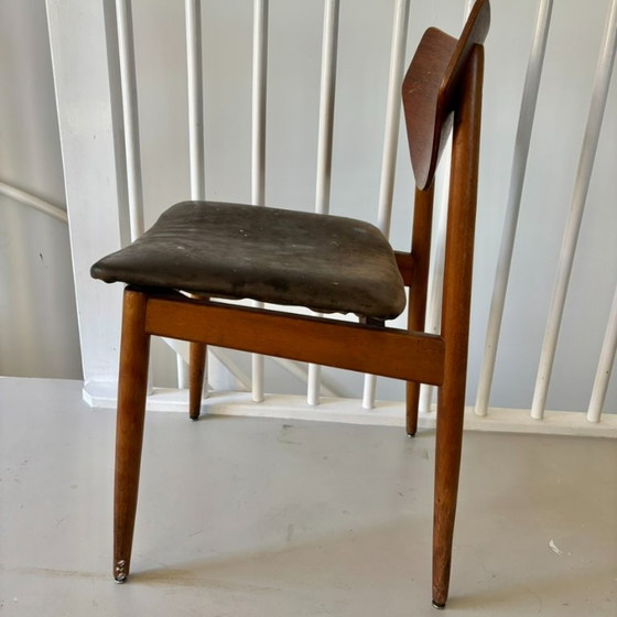 Vintage 1960s Mid-Century Modern Dining Chair – Teak & Beech – Butterfly Back – Wood (photo 3 of 5)