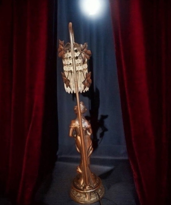 Lampada in lega di zinco e cristallo – Lampade da tavolo, Metallo (photo 4 of 8)