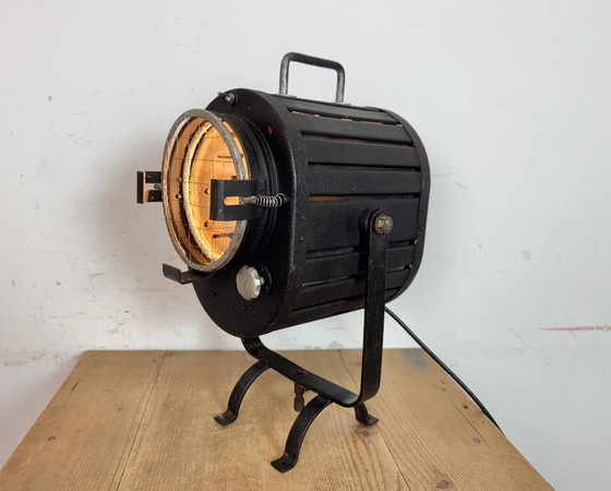 Image 1 of Vintage zwarte theaterspot, jaren 60